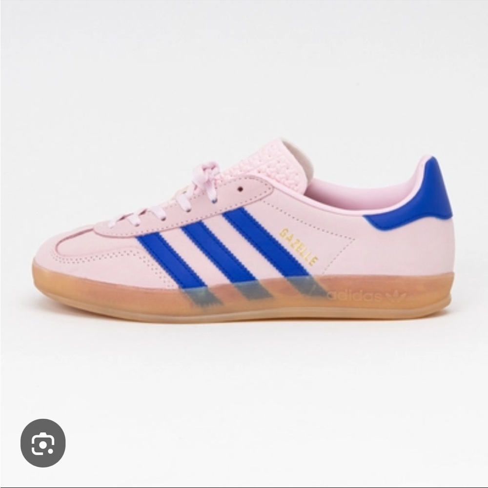 adidas Gazelle Pink and Blue Women's Sneakers - Picture 2 of 8